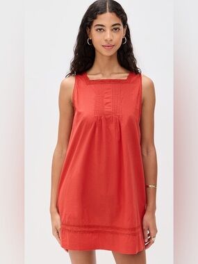 Ciao Lucia XS Pavo Red Clay Cotton Mini Dress